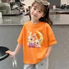 2026 Nueva Moda Ropa Infantil Niñas Tops Niños Manga Corta Verano Camisetas para Niñas Moda Algodón Puro Ropa de Verano