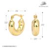 Pendientes de plata de ley s925 de venta caliente transfronteriza con hebilla de oreja de anillo de moda europea y americana, redondos, huecos, de círculo liso, simples y generosos.