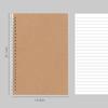 Venta al por mayor spot cuaderno espiral de papel kraft A5/B5 bloc de dibujo para estudiantes bloc de notas de hojas sueltas con impresión de logotipo para promoción