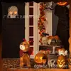 Atmosfera de Halloween Fantasia de Cão Diabo Adereços de Decoração Interna e Externa Decorações de Halloween com Luzes LED