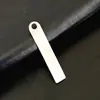 Chaveiro de Aço Inoxidável Tag Anti-Perda Placa de Número de Telefone em Branco Acessórios para Joias DIY de Aço Inoxidável Pode Ser Gravado