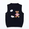 Ropa para Niños Invierno Nuevo Chaleco Cálido Japonés para Niños Chaleco Bordado con Animales de Dibujos Animados y Letras