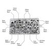 Accesorios para ojos de animales hechos a mano para niños de AliExpress, juguete de bricolaje con ojos adhesivos, actividad en blanco y negro.