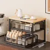 Prateleira de Armazenamento para Mesa, Prateleira de Armazenamento Multicamadas, Porta-Copos Multifuncional, Organizador de Lanches Tipo Gaveta, Item de Venda Quente Transfronteiriço