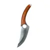 Cuchillo Pequeño para Cortar Carne, Cuchillo para Huesos, Cuchillo para Carne con Mango Especial, Navaja Ultraafilada, Alta Dureza, Herramienta de Cuchillo de Mongolia Interior