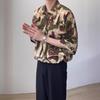 Camisa de Seda de Hielo para Playa para Hombre de Manga Corta Verano Delgada Estilo Americano Marca de Moda Suelta Casual Manga Media
