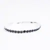 Pulseira elástica cravejada de diamantes pulseira feminina fileira única fileira dupla broca pulseira elástica cheia de diamantes pulseira estrela atacado