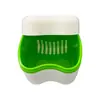 Caja para Dentadura Dental, Caja para Retenedor, Caja para Brackets, Caja de Almacenamiento de Dientes con Malla Tipo Dividido, Caja para Dentadura Completa