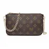 Bolso Pequeño Mk F para Mujer 2026 Nuevo Moda Primavera y Verano Bolso de Moda para Mujer Bolso Cruzado Bolso de Hombro Cadena Estampada Bolso Cuadrado Pequeño