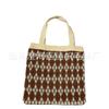 2021 Nuevo Estilo Coreano ins Retro Bolso de Punto con Diamantes Bolso Tote Casual de Lana Bolso de Mano de Moda Bolso Cruzado