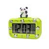 Reloj Despertador Electrónico de Muñeco de Bambú Panda con Retroiluminación Temporizador de Alarma Reloj de Escritorio Sencillo para Dormitorio