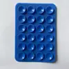 24 Ventosas de Silicona, 24 Ventosas de un Solo Lado, Base Adhesiva Cuadrada, Antideslizante, Estable, Soporte Móvil Movible, Versión Delgada