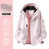 Chaqueta Exterior 3 en 1 con Forro Polar Desmontable Ropa de Trabajo Resistente al Viento e Impermeable Ropa Exterior Logo Personalizado