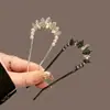 Exquisita Horquilla Brillante en Forma de U con Diamantes para Mujer 2026 Nuevo Modelo Horquilla Simple de Gama Alta para Recogidos Horquilla de Estilo Antiguo Nuevo Accesorio para el Cabello Estilo Chino
