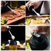 Caja de Condimentos de Vidrio Olla de Sal para Cocina Azúcar Blanca MSG Sellado Olla de Aceite para Condimentos Doméstico Sal MSG Caja de Condimentos Set Combinado