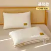 Almohada de fibra de soja para soporte del cuello, núcleo de almohada para dormir para adultos, un par de núcleos de almohada para dormitorio de estudiantes, el mismo tipo que se usa en casa y en hoteles