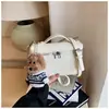 Bolso coreano de estilo fresco dopamina Otoño 2025 Moda Bolso cruzado simple con patrón de lichi para mujer