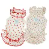 Faldas para Mascotas Verano Ropa para Perros y Gatos Suministros Delgada Transpirable Venta al por Mayor Ropa Transfronteriza Floral con Volantes Falda de Princesa