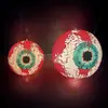 Decore o Pátio com Enfeites de Bola para Exterior, Decoração de Gramado de Halloween, Olhos para Exterior, Atmosfera Brilhante, Adereços de Terror, Inflável