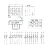 Tira de Tubo Digital de 2 Dígitos e Meio LED 1813C Display Integrado com Tubo Digital de Luz Branca para Copo Térmico