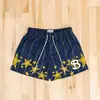 Shorts de Malha BKTSQD Série Estrela Europeu e Americano Masculino Verão Soltos plus size Secagem Rápida Corrida Fitness Basquete