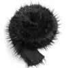 Atacado Em Estoque Pelúcia Falsa de Guaxinim Tiras Largas Punhos de Pelúcia Gola de Pele Falsa Acabamento para Jaqueta de Penas DIY Franja Decorativa