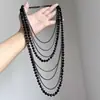 Paraíso ArcoírisCollar de Cuentas Coloridas Dopamina Estilo Vacacional Fresco Dulce Estilo Collar para Foto de Viaje