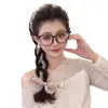 Diadema de Cinta Floral para Mujer 2026 Nuevo Estilo Diadema de Corona Alta para Uso Diario Goma para el Cabello Pinza Trenzada Integrada Accesorio para el Cabello