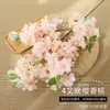 Ramo de cerejeira simulação árvore de cerejeira de casamento ramo de flor de pereira ramo de flor de pessegueiro flor de plástico flor decorativa flor de seda flor artificial de chão para sala de estar