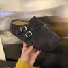 Zapatos casuales tipo slip-on para mujer, nuevos para primavera-verano 2025, para uso exterior, con punta cerrada y aumento interno de altura de 2.5 cm