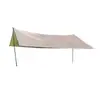 Toldo de Barraca Acampamento Protetor Solar Octogonal Prateado Revestido com Cola Preta Lona Espessada Abrigo de Proteção Solar Equipamento de Piquenique Toldo de Cola Preta