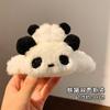 Otoño e Invierno Clip de Felpa grande lindo horquilla de panda peludo clip para el cabello femenino trasero tiburón horquilla de estudiante