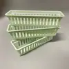 Caja de Almacenamiento Rectangular Delgada Organización de Escombros de Escritorio Papelería de Cocina Cesta de Almacenamiento para Baño