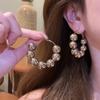 Aretes de Círculo Geométrico Exagerado Aretes para Mujer 2024 Nuevo Estilo Caliente Personalidad Diseño Nicho Sentido Aretes para Mujer Alto Sentido