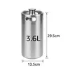 Aço Inoxidável 304 2L/3.6L/5L Mini Barril de Cerveja Barril de Destilado Panela para Produção de Cerveja Artesanal Panela de Álcool