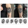 Adesivos de Tatuagem Temporária Audaciosos da Série Prajna Transfronteiriça 2025 para Homens e Mulheres, Tatuagem de Meio Braço e Peito, Adesivos à Prova d'Água, Suor e de Longa Duração