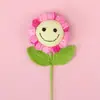 Día del Maestro Flores Artificiales Tejidas a Mano Girasol Sonriente Flor Eterna Terminada Lana Flores Creativas Adornos Regalos