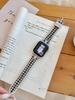 Correa de Cuero Estilo Tweed Adecuada para Apple iWatch 11 Generación 10/987Ultrase