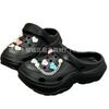 Acessórios para Croc DIY Flor de Sapato Removível Fivela de Sapato Fivela Decorativa Coração de Cristal Chinelos Fofos Joias Fivela de Flor para Sapato