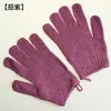 Toalla exfoliante de cinco dedos engrosada y densificada para baño, elimina la suciedad fácilmente, guantes de lufa de nylon, toalla de baño / paquete de par, disponible OE