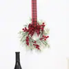 30cm Corona de Navidad Mini Más Vendida en Amazon Anillo Colgante para Armario Adorno de Atmósfera Navideña Fabricante