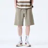 Pantalones Cortos para Hombre 2026 Verano Nuevos Estilo Americano Marca de Moda Sueltos Rectos Deportivos Ropa de Trabajo Casual Pantalones de Cinco Puntos
