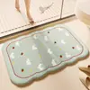 Alfombra Gruesa de Felpa Absorbente para Piso de Baño Alfombra Imitación Cachemira Baño Inodoro Alfombrilla Antideslizante Felpudo para Puerta de Baño
