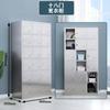 Casillero de acero inoxidable 304 taller libre de polvo armario de varias puertas baño con cerradura armario de almacenamiento dormitorio de personal armario de almacenamiento