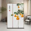 Divisória de parede dobrável estilo chinês para quartos de hotel, hall de entrada, sala de estar, apartamentos pequenos, simples e fácil de usar para decoração de casa