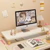 Soporte Elevador para Monitor de Computadora de Escritorio Base para Pantalla Soporte Bandeja para Teclado de Escritorio