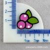 Parche acrílico de piña cereza fresa accesorios para el cabello DIY clip de borde broche material para refrigerador serie de frutas DIY