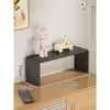 Estantería de madera maciza en forma de U, estante de niveles, soporte de exhibición y almacenamiento para escritorio, soporte elevador de computadora en forma de escalera