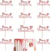 Toppers para Pastel de San Valentín Nuevos Toppers de San Valentín Feliz Día de San Valentín Decoraciones para Pastel