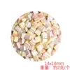 Yqt Mini Caja para Pasteles Macaron Puff Accesorios Trendy de Resina DIY Accesorios para Ropa de Muñeca Juguete de Peluche